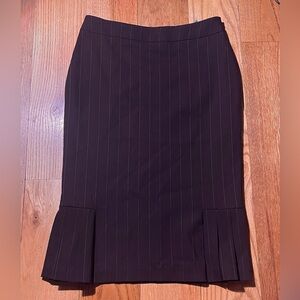 White House Black Market Black Pinstripe Pencil Skirt - Office Siren